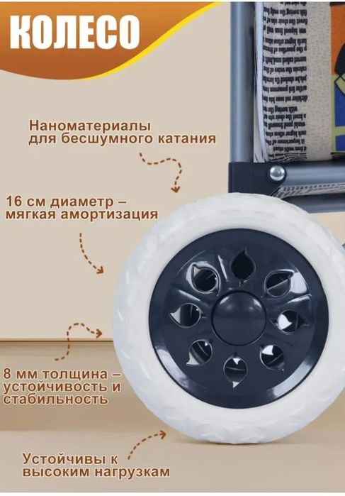 Удобная, лёгкая сумка-тележка