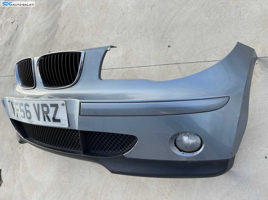 Bara Spoiler Fata Completa cu Grile si Proiectoare BMW Seria 1 E81 E87 2004 - 2008 Culoare Quarzblau Cod 7121490 712149012 [Z0073]
