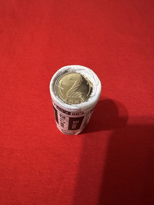 ПРОМО % 2 лева 2018 г монета фишек България в ЕС