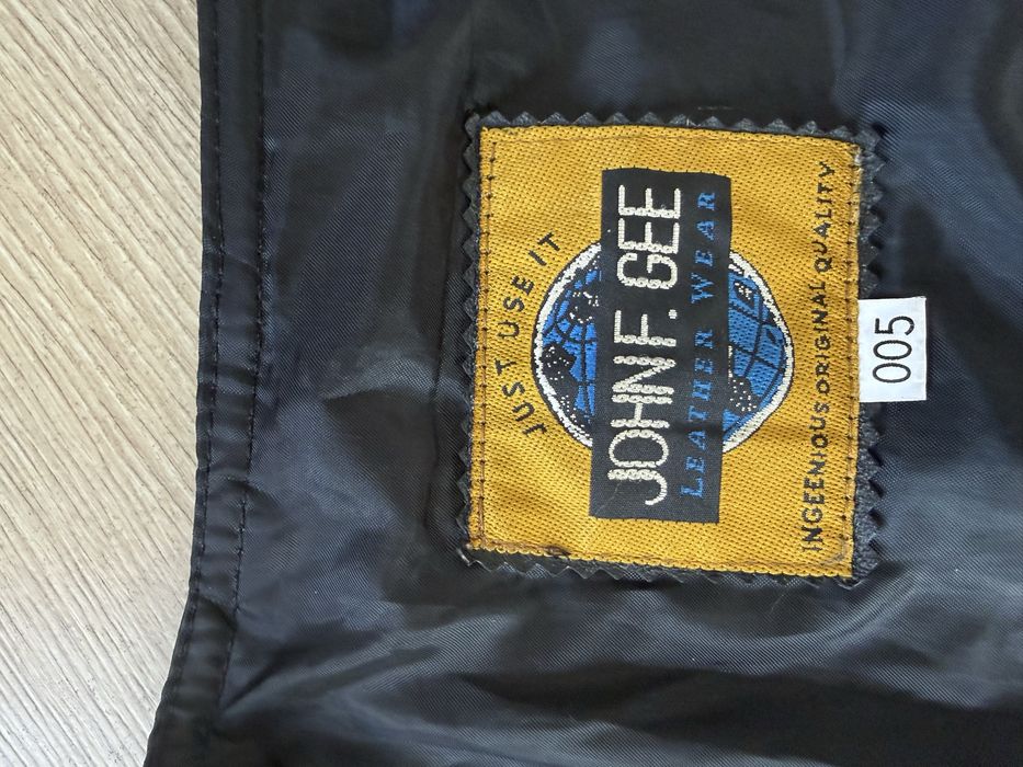 Vesta Piele Naturala JOHN F GEE Porc Nappa Negru Barbati | Marime XL