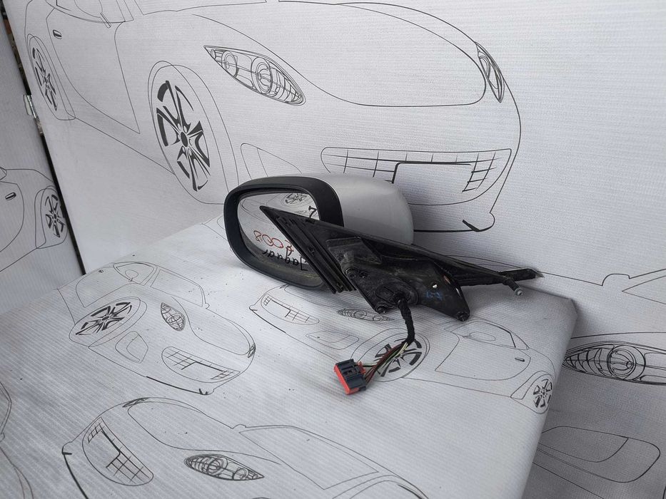 Oglindă Stânga 8 PINI Jaguar XF 2008 / 2007-2011 / Cod OEM C2Z19377 (5D2)
