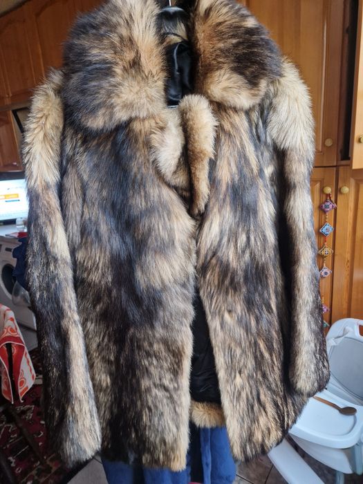 Дамско палто естествен косъм