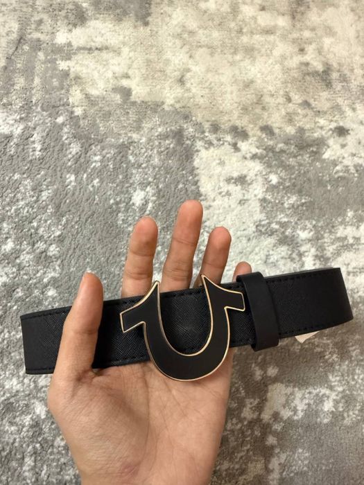 True Religion ремень черного цвета