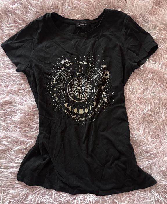 Черна тениска зодии S