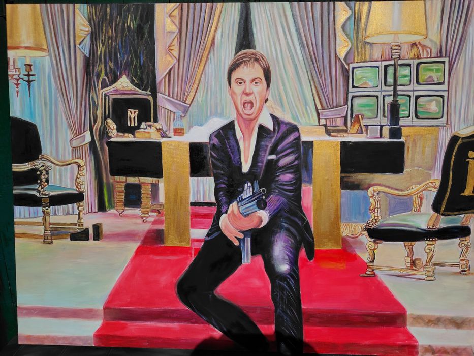 Картина На Сцена От Филма Белязанияа