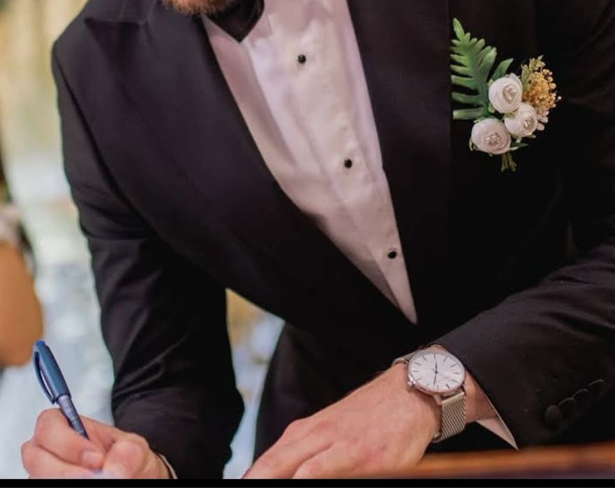 Мъжки елегантен костюм (тип:смокинг)