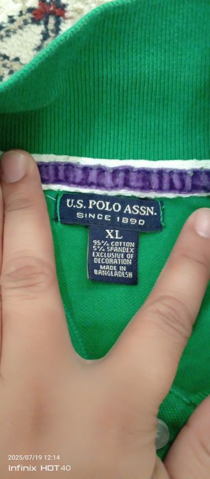 Futbolka yashil rangda XL razmer