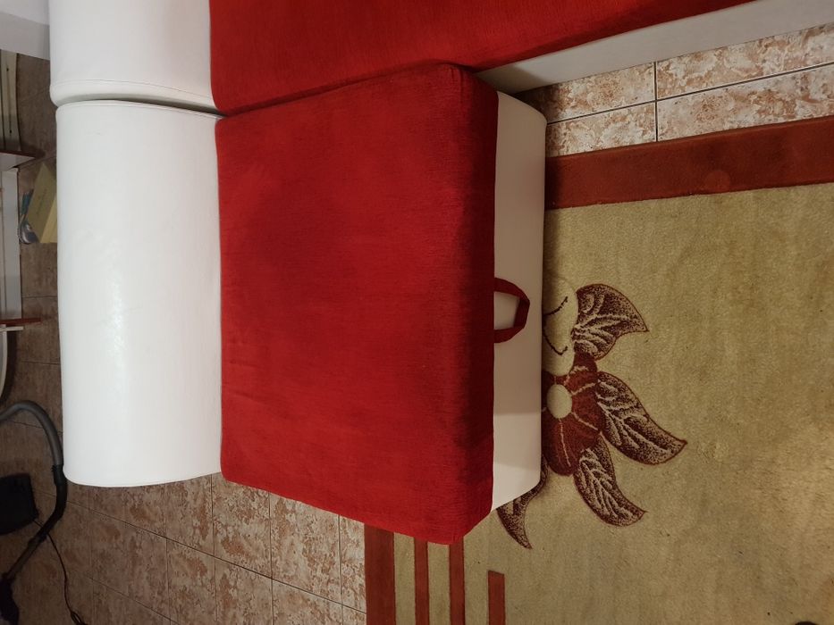 Schimb vand Canapea extensibila coltar fotoliu living lada piele texti