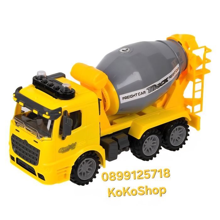 Детски бетоновоз със звук и светлина-30x11x16 см.