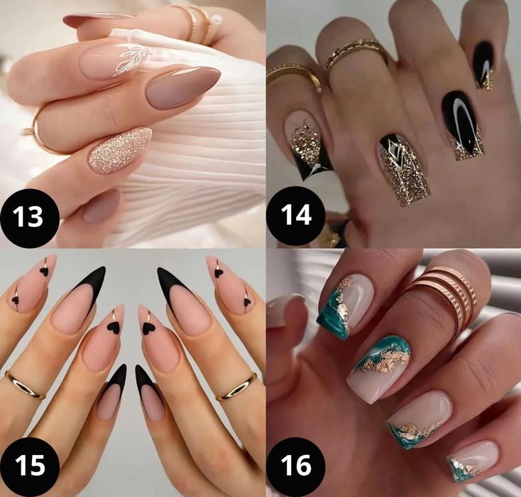 Самозалепващи изкуствени нокти 24 бр. + лепило в комплект