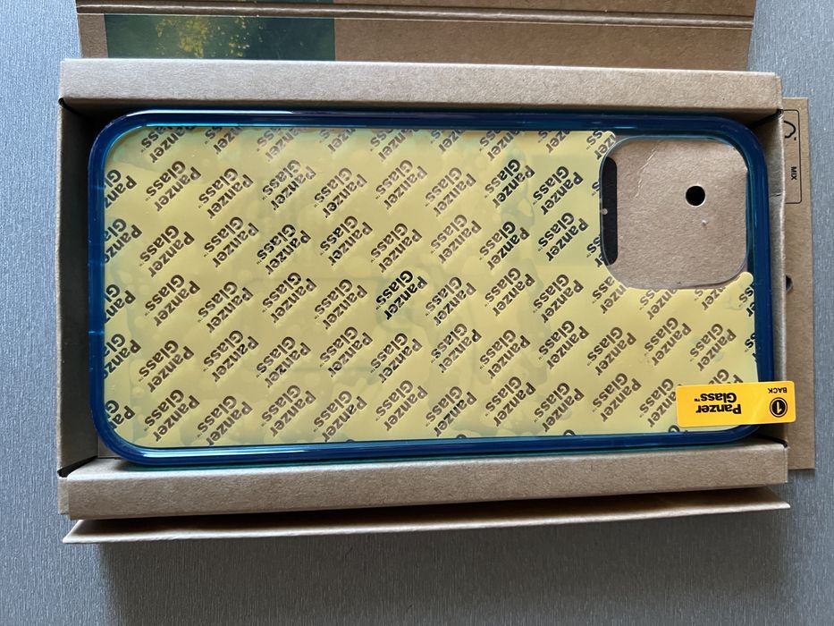 Husa Albastra Iphone 13 Pro Max Panzer Glass