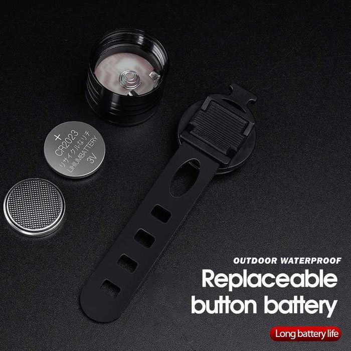 Комплект от предна и задна светлина за велосипед.