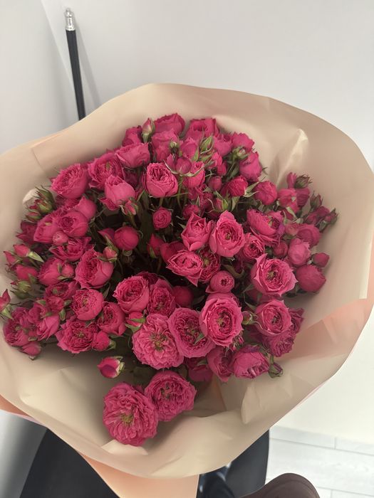 Букет цветов с красивым офорилением