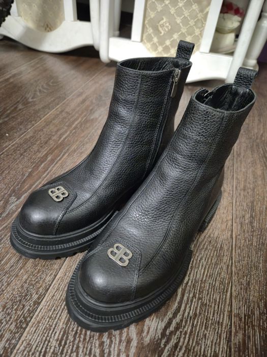 Кожаная зимняя обувь 38р