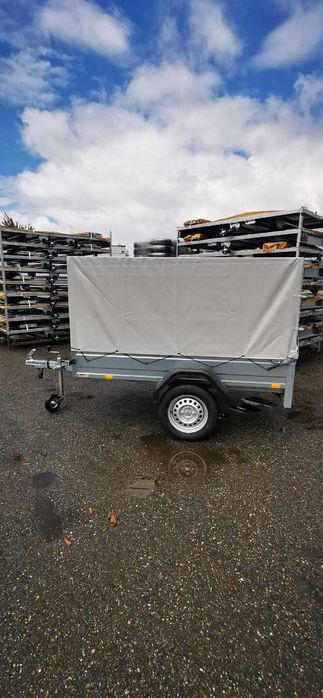 Remorca Stema Germania+ coveltir&prelata: 750kg/200*110*115cm