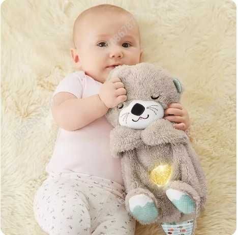 Плюшена играчка Дишаща Видра със светлина и движение