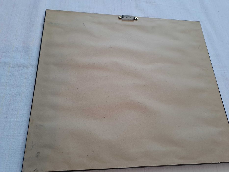 tablou pictura pe carton gros 47/41 cm semnat C Chitimus datat 1976