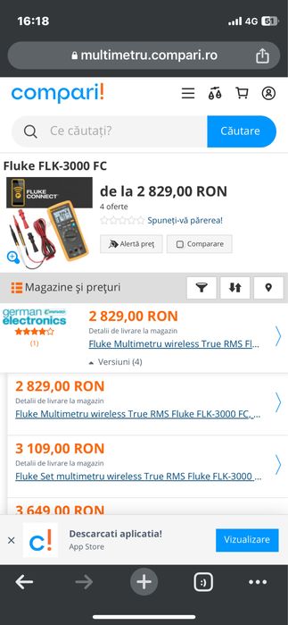 Vand aparat de masura