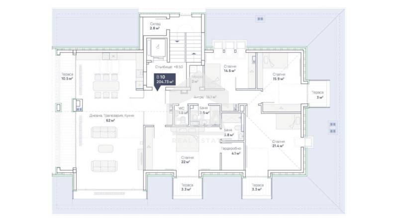 Продава се Многостаен апартамент в София, Симеоново - 234 кв.м за 2005 €/кв.м - Снимка #10