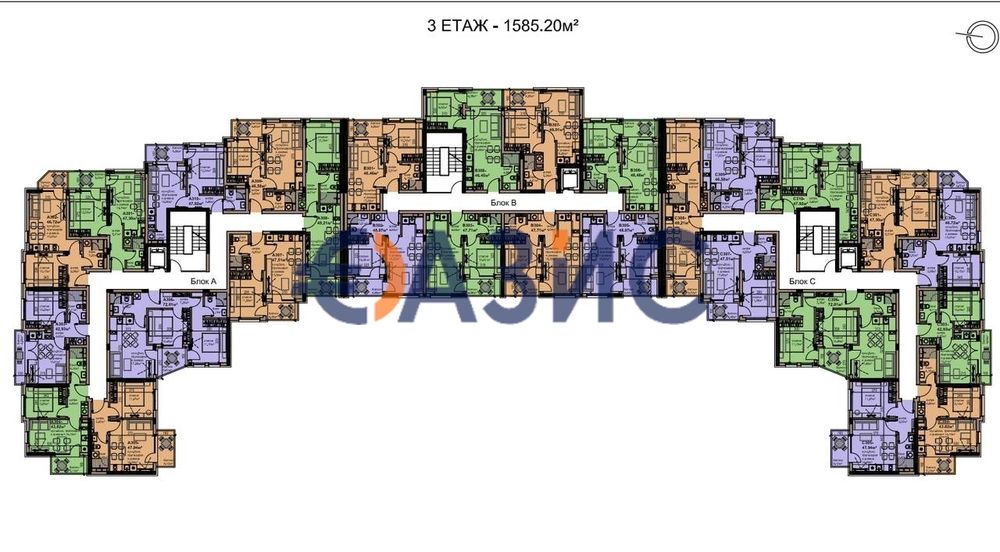 Продава се Двустаен апартамент в с. Равда, Област Бургас - 50 кв.м за 1506 €/кв.м - Снимка #12