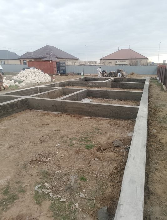 Заливка фундамент