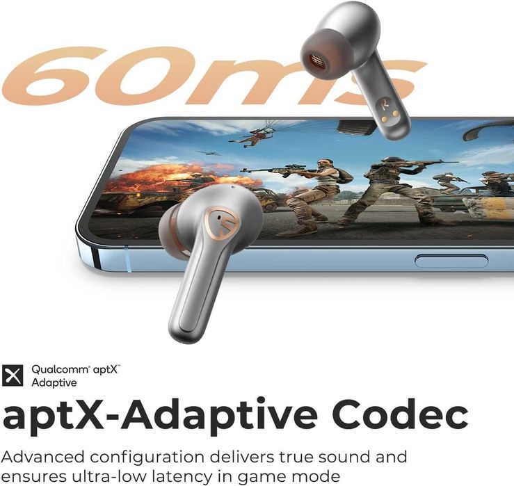SoundPEATS H2 Hybrid Wireless Earbuds-безжични слушалки-сив цвят