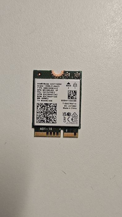 Placa retea laptop wifi 6 si wifi 7 M2 intel