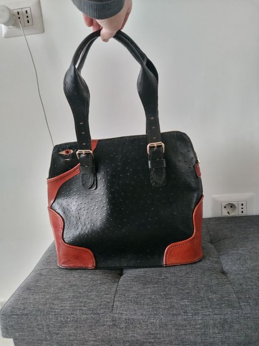 Geanta piele strut