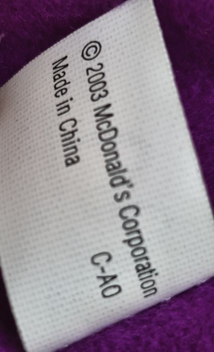 винтидж плюшен настолен часовник с Роналд Макдоналд