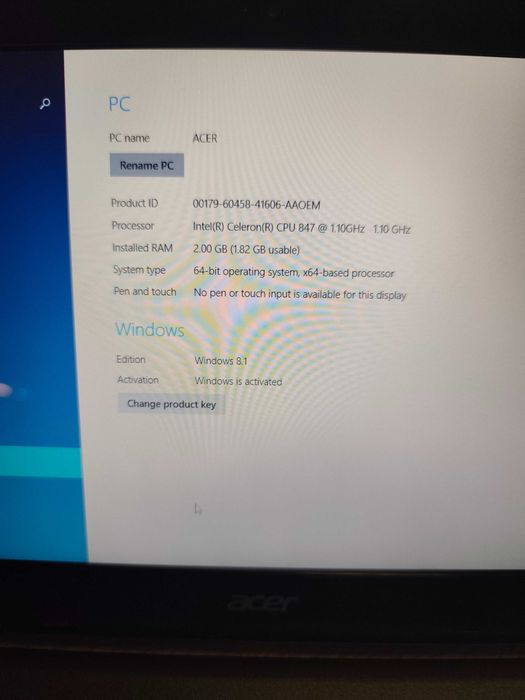 Лаптоп Acer Aspire One