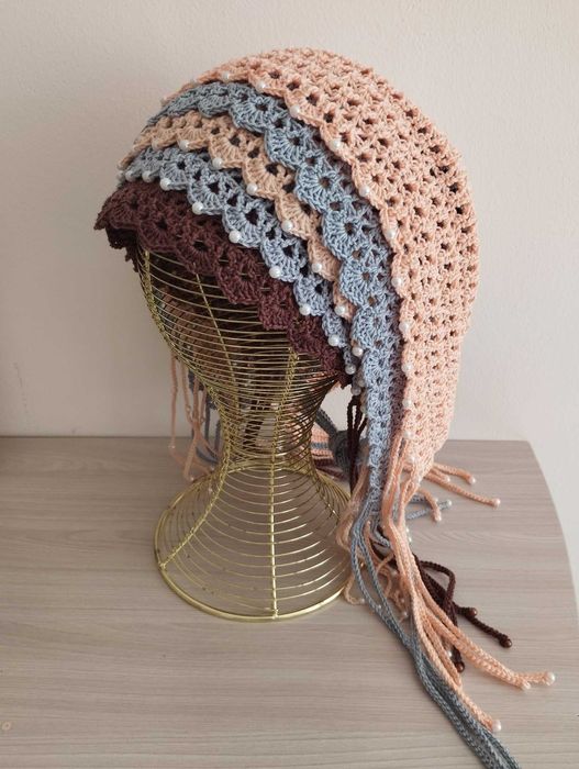 Трендовые чепчики-банданы, ручная работа