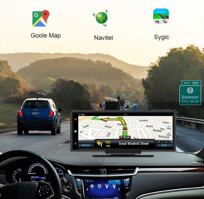 10.26 инча монитор с android auto carplay камира за задно виждане .