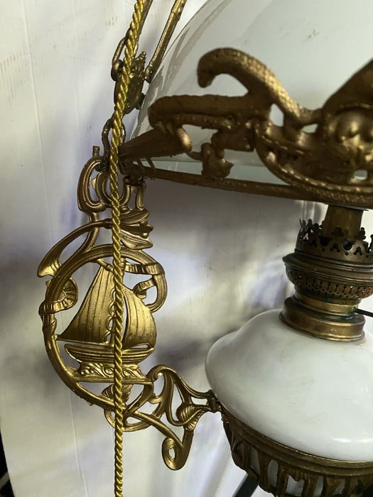 Lampa cu petrol si contragreutate 1910