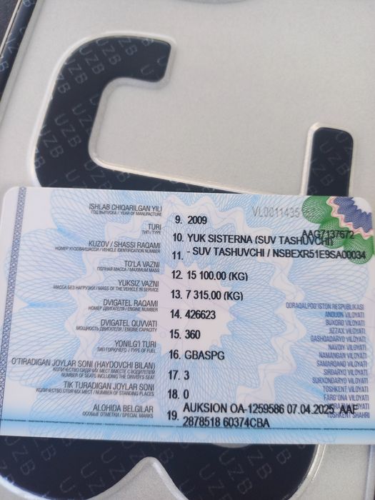 Isuzi Vadavoz 2009 yil xolati yaxshi metan balon 4ta 150talik