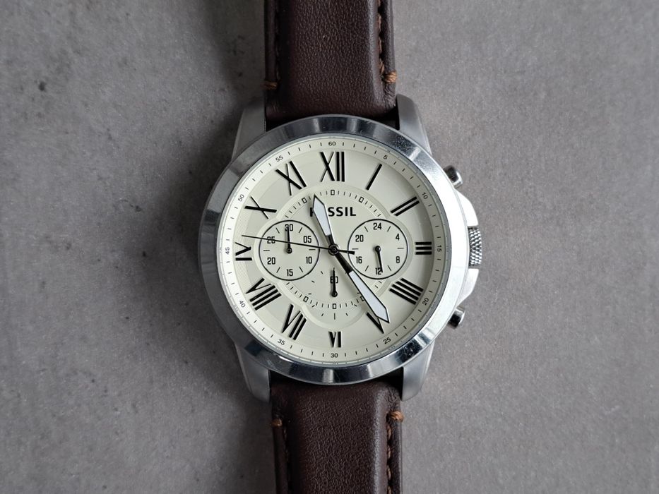 Ceas Fossil Cronograf FS4735, capac spate gravat personalizat