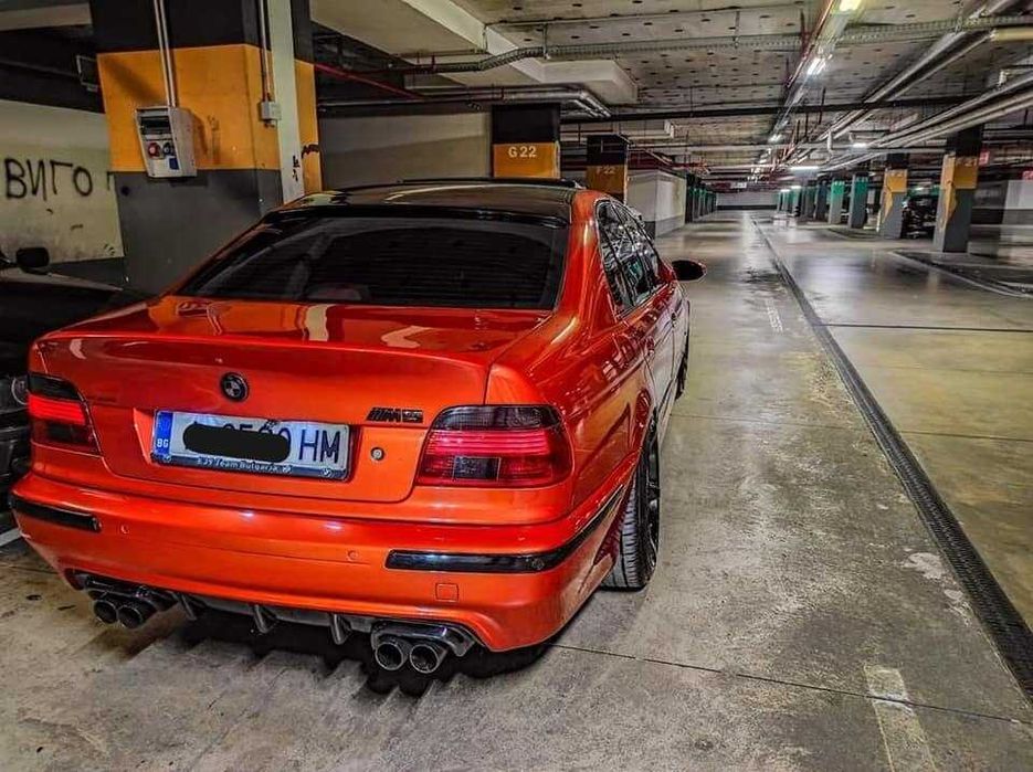 Добавка за задна броня Двоен Дифузьор БМВ BMW 5 E39