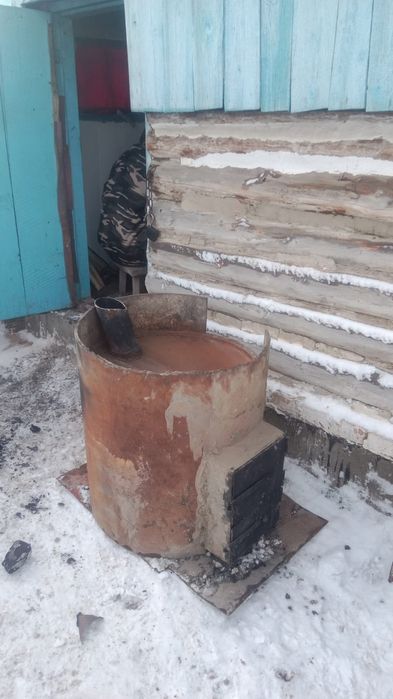 Печь для бани круглая