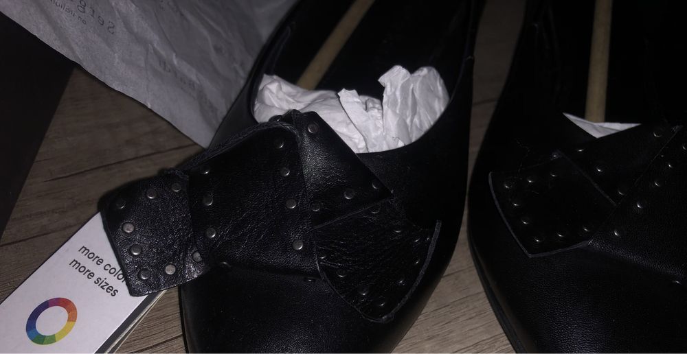 Balerini piele Sergio Bardi, noi cu eticheta, mar. 39