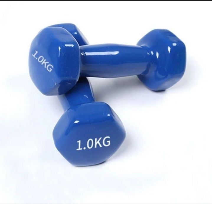Гантель, цветные, для фитнеса