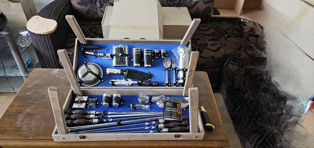 Шашлычный набор-складной столик