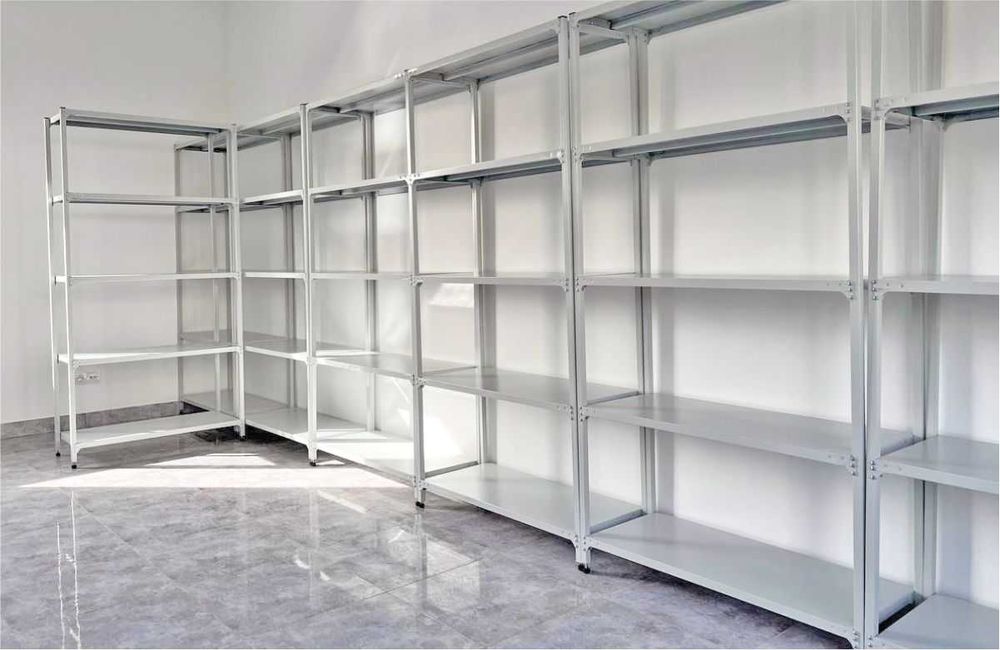 Металлические полочные стеллажи, полочные архивные стеллажи