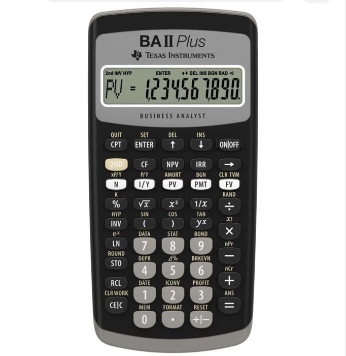 Калькулятор финансовый  BA ll Plus Texas instruments
