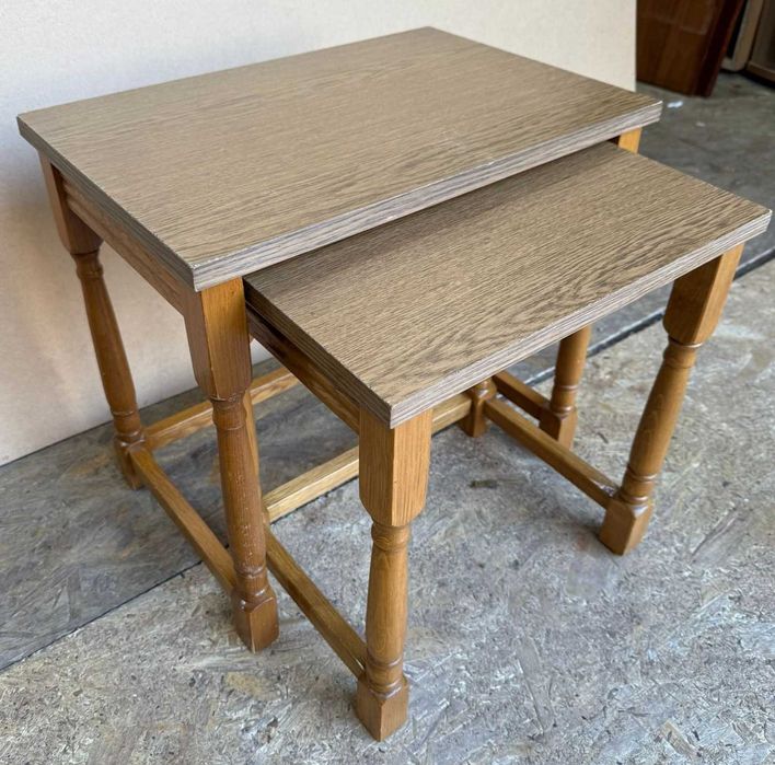 Set 3 Masute Vintage din Lemn; Set 2 Masute Vintage; Scaunel; Taburet