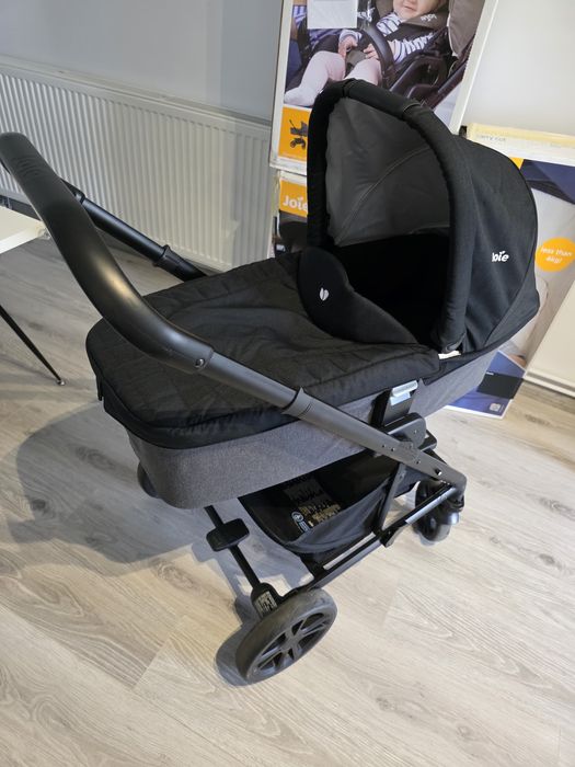 Cărucior 3 în 1 Joie Chrome + landou + scoică i‑Gemm – Stare excelenta