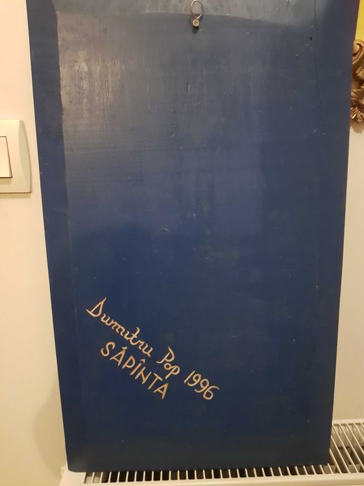 Tablou sculptat în lemn de Dumitru Pop Tincu - Săpânța