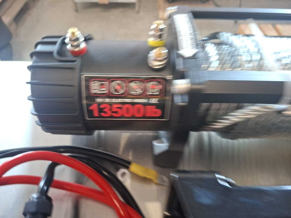Troliu electric 13500 LBS cu șufă oțel, 2 telecomenzi, husă | Factura Garantie | Transport Gratuit