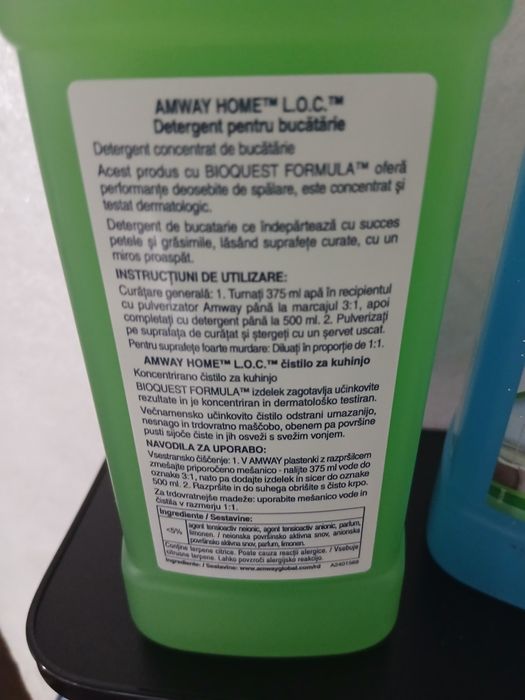 Set 3 produse de curățenie calitative Amway,naturale ,pentru geamuri,baie,bucătărie