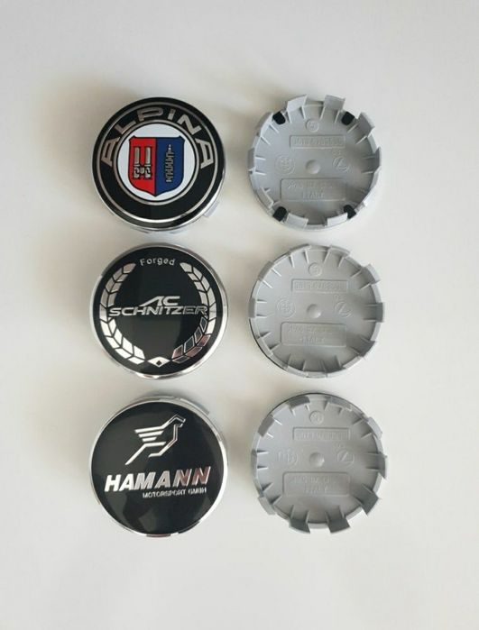 Set 4 capace jante BMW 68/56mm 50th Anniversary ,ALPINA, AC SCHNITZER