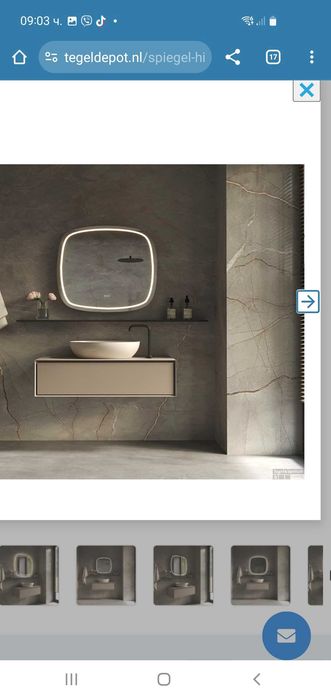 Огледала с лед осветление и нагревател за баня- 6 броя