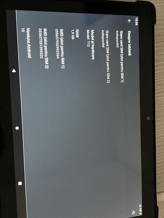 Tabletă Veidoo T12 10.1” – 32GB / 2GB RAM – stare foarte bună